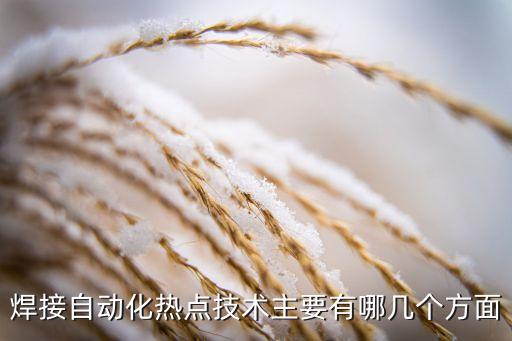 焊接自動化熱點技術(shù)主要有哪幾個方面