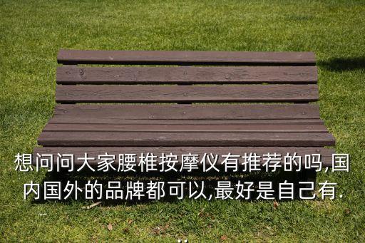 想問問大家腰椎按摩儀有推薦的嗎,國內國外的品牌都可以,最好是自己有...