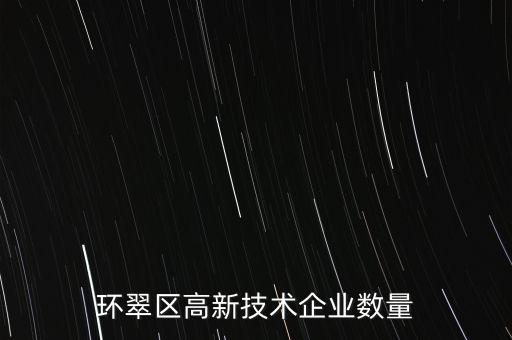 環(huán)翠區(qū)高新技術(shù)企業(yè)數(shù)量