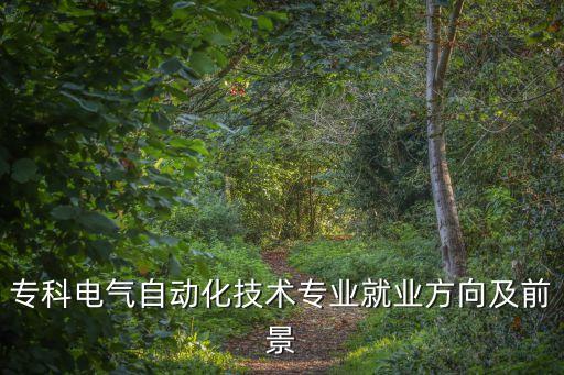 大專電氣自動化的認(rèn)識,電氣自動化是學(xué)什么?