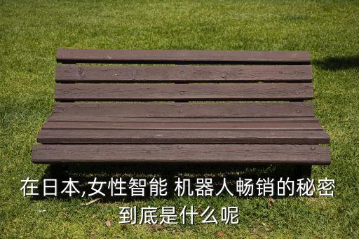 在日本,女性智能 機器人暢銷的秘密到底是什么呢