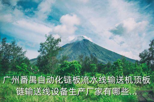 廣州番禺自動化鏈板流水線輸送機頂板鏈輸送線設(shè)備生產(chǎn)廠家有哪些...