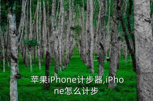 蘋果iPhone計步器,iPhone怎么計步