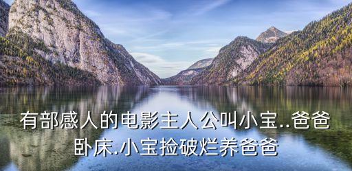 有部感人的電影主人公叫小寶..爸爸臥床.小寶撿破爛養(yǎng)爸爸