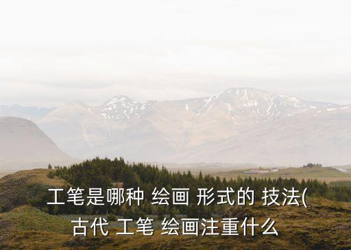 工筆是哪種繪畫(huà)形式的技法,線(xiàn)描畫(huà)基本技法