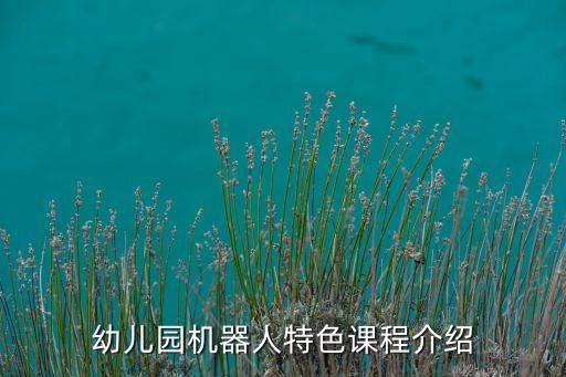 幼兒園機器人特色課程介紹