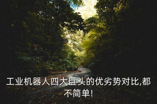 機(jī)器人四大家族是指,工業(yè)機(jī)器人四大家族優(yōu)劣勢對比表