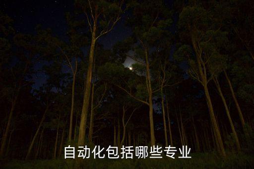 自動化包括哪些專業(yè)