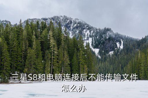  三星S8和電腦連接后不能傳輸文件怎么辦