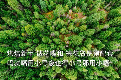 烘焙新手 裱花嘴和 裱花袋是得配套嗎就嘴用小號袋也得小號那用小嘴...