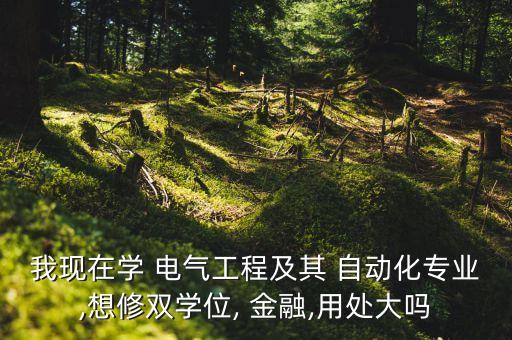 電氣自動化金融雙碩士就業(yè)