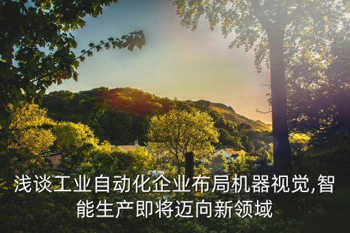 淺談工業(yè)自動(dòng)化企業(yè)布局機(jī)器視覺(jué),智能生產(chǎn)即將邁向新領(lǐng)域