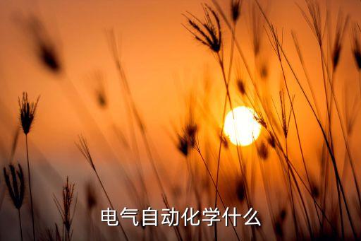 電氣自動(dòng)化學(xué)什么