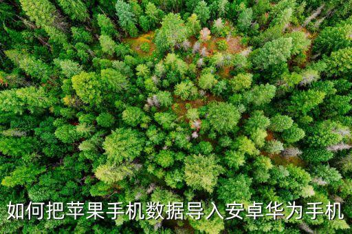 如何把蘋果手機(jī)數(shù)據(jù)導(dǎo)入安卓華為手機(jī)