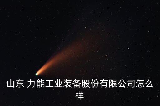 山東 力能工業(yè)裝備股份有限公司怎么樣