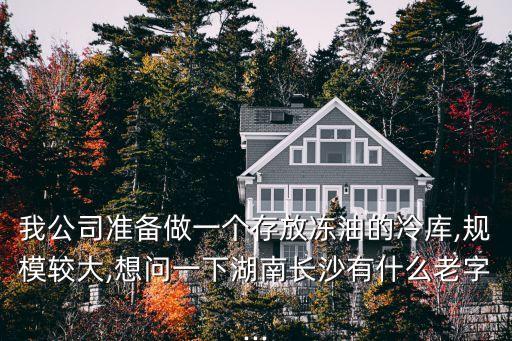 我公司準(zhǔn)備做一個存放凍油的冷庫,規(guī)模較大,想問一下湖南長沙有什么老字...
