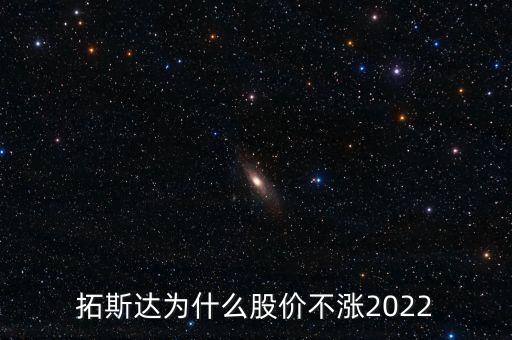 拓斯達為什么股價不漲2022