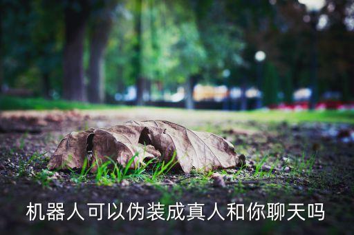 機(jī)器人可以偽裝成真人和你聊天嗎