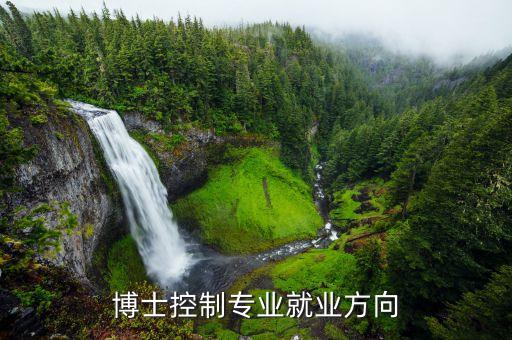 博士控制專業(yè)就業(yè)方向