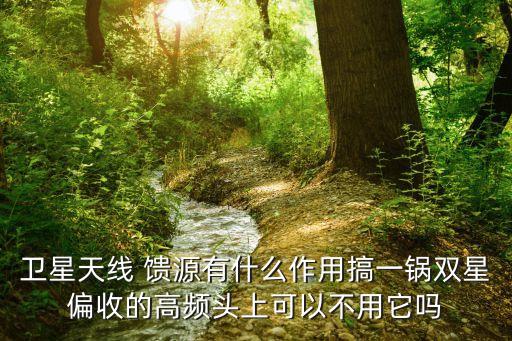 衛(wèi)星天線 饋源有什么作用搞一鍋雙星偏收的高頻頭上可以不用它嗎