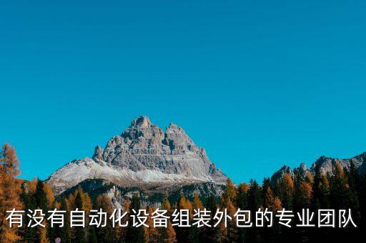 有沒有自動(dòng)化設(shè)備組裝外包的專業(yè)團(tuán)隊(duì)