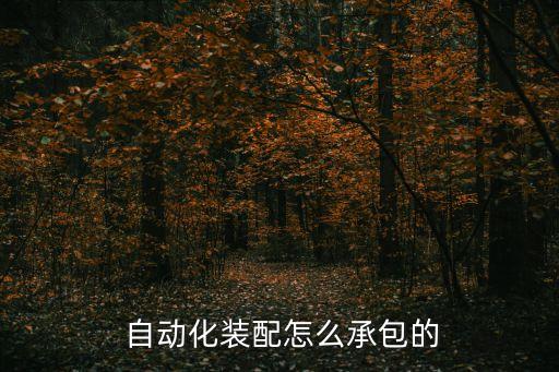  自動(dòng)化裝配怎么承包的