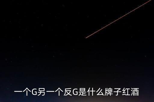 一個G另一個反G是什么牌子紅酒
