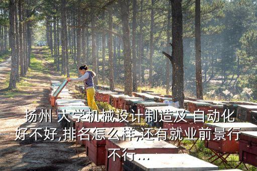  揚(yáng)州 大學(xué)機(jī)械設(shè)計(jì)制造及 自動(dòng)化好不好,排名怎么樣,還有就業(yè)前景行不行...