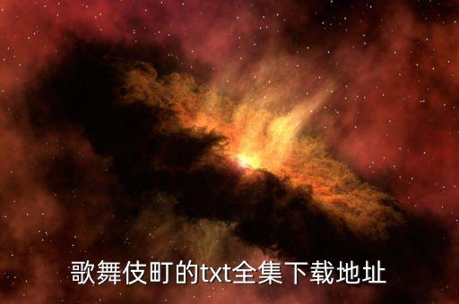 歌舞伎町的txt全集下載地址