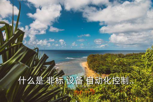什么是 非標(biāo) 設(shè)備 自動(dòng)化控制...