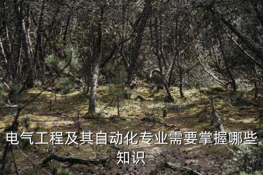電機學電氣自動化要學,電氣自動化專業(yè)是學什么?