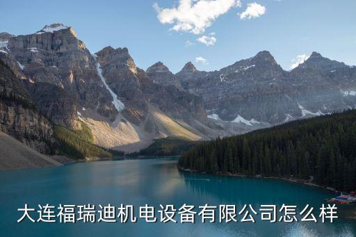 大連福瑞迪機(jī)電設(shè)備有限公司怎么樣