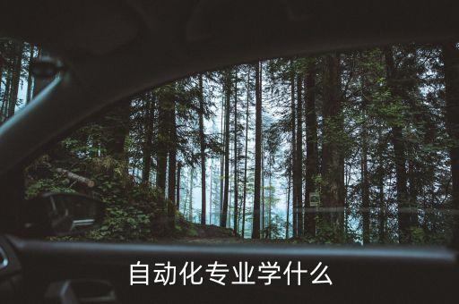 自動化專業(yè)學什么