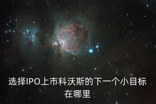 選擇IPO上市科沃斯的下一個小目標(biāo)在哪里