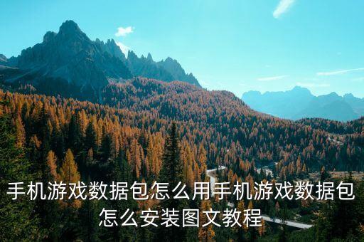 手機(jī)游戲數(shù)據(jù)包怎么用手機(jī)游戲數(shù)據(jù)包怎么安裝圖文教程