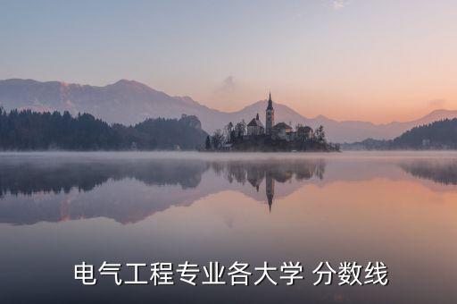 電氣工程專業(yè)各大學(xué) 分?jǐn)?shù)線
