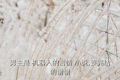 機(jī)器人男小說小白,小說女主是男主制造的機(jī)器人