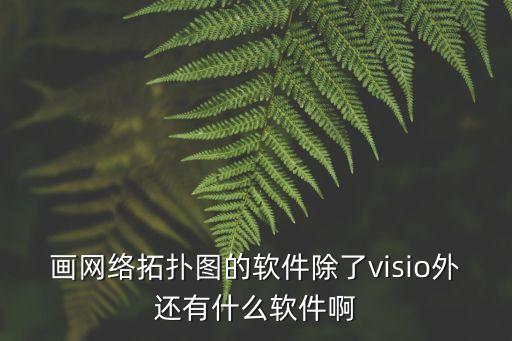 畫網(wǎng)絡拓撲圖的軟件除了visio外還有什么軟件啊