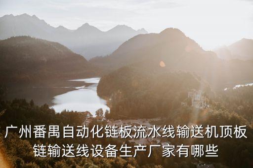 廣州番禺自動化鏈板流水線輸送機(jī)頂板鏈輸送線設(shè)備生產(chǎn)廠家有哪些