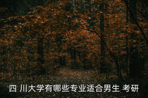四 川大學(xué)有哪些專(zhuān)業(yè)適合男生 考研