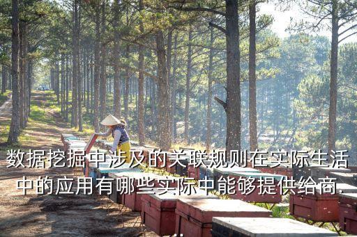 數(shù)據(jù)挖掘中涉及的關聯(lián)規(guī)則在實際生活中的應用有哪些實際中能夠提供給商...