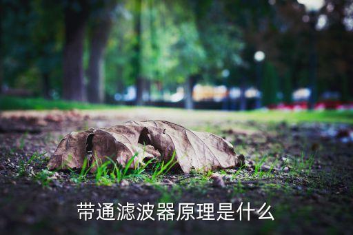 帶通濾波器原理是什么
