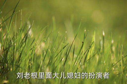 劉老根里面大兒媳婦的扮演者