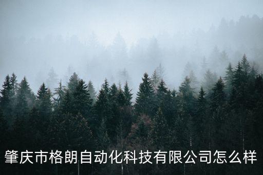 肇慶市格朗自動化科技有限公司怎么樣
