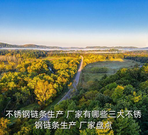 不銹鋼鏈條生產(chǎn) 廠家有哪些三大不銹鋼鏈條生產(chǎn) 廠家盤點(diǎn)