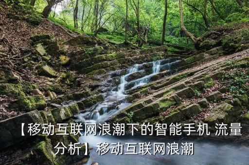 【移動互聯(lián)網(wǎng)浪潮下的智能手機 流量分析】移動互聯(lián)網(wǎng)浪潮