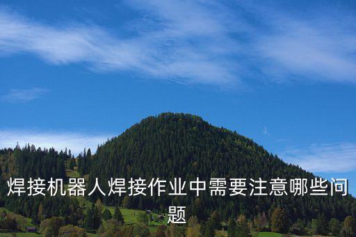 焊接機(jī)器人焊接作業(yè)中需要注意哪些問(wèn)題