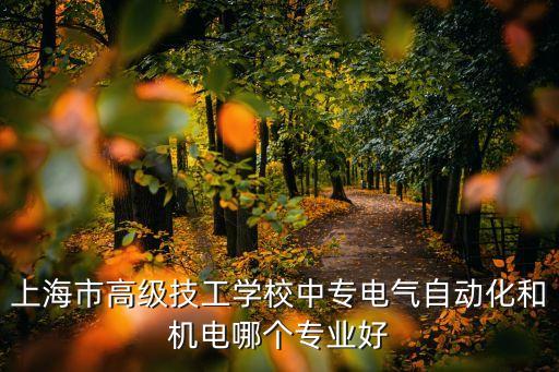 上海市高級(jí)技工學(xué)校中專電氣自動(dòng)化和機(jī)電哪個(gè)專業(yè)好