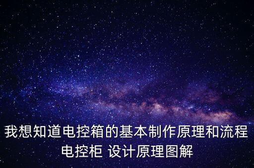 我想知道電控箱的基本制作原理和流程電控柜 設(shè)計(jì)原理圖解