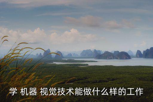 學(xué) 機(jī)器 視覺技術(shù)能做什么樣的工作